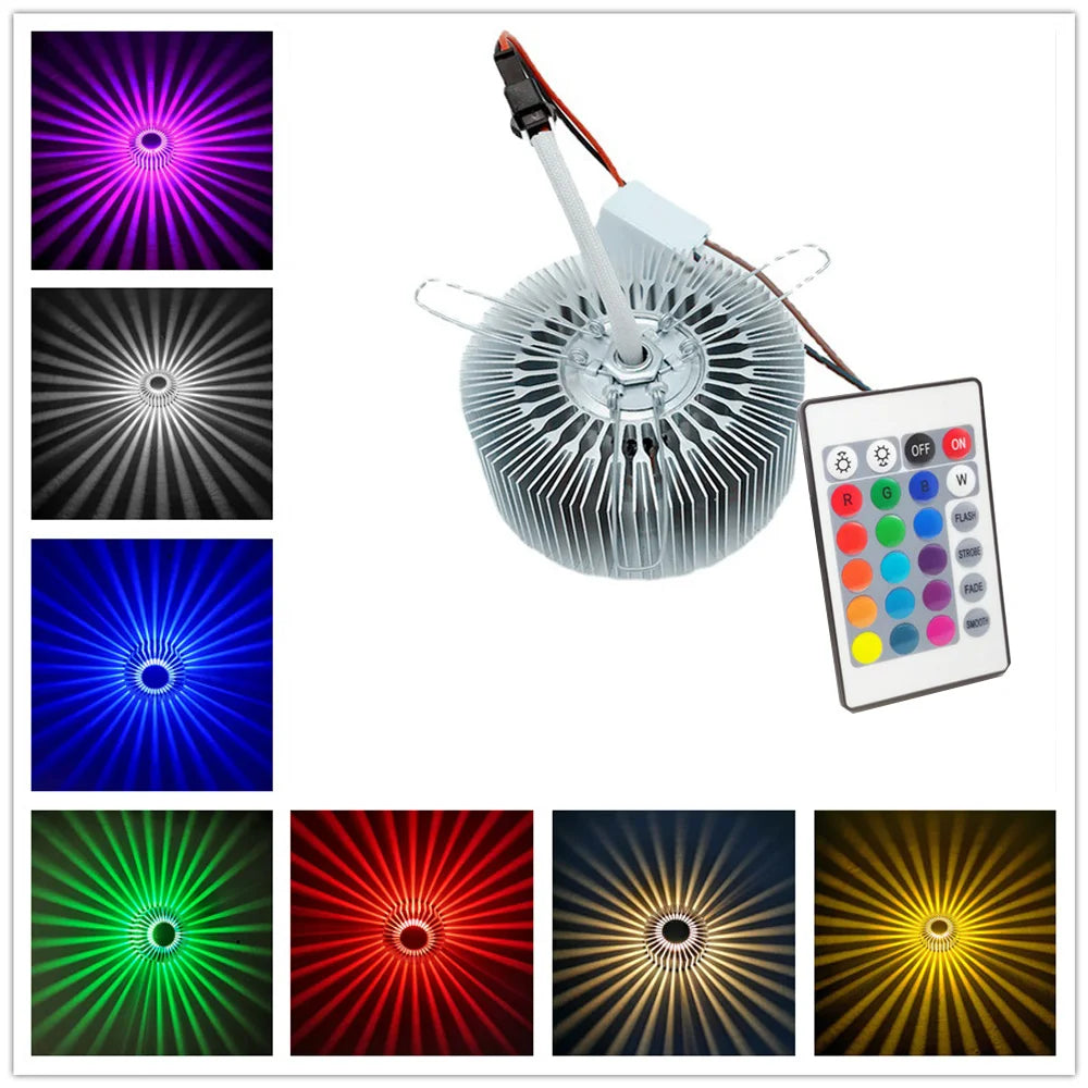 LED Ceiling Lights Sun Shone Brightly Wall Sconce 3w Colorful Lamps For Living Room Corridor Aisle Restaurant Front Porch Decor