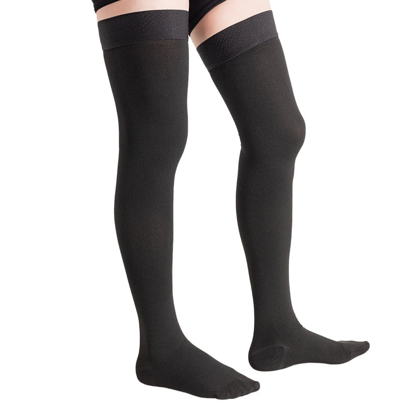 20-30 MmHg Compression Hose for Women & Men Thigh High Length Anti-Embolism Stockings Support Pressure Socks for Varicose Veins