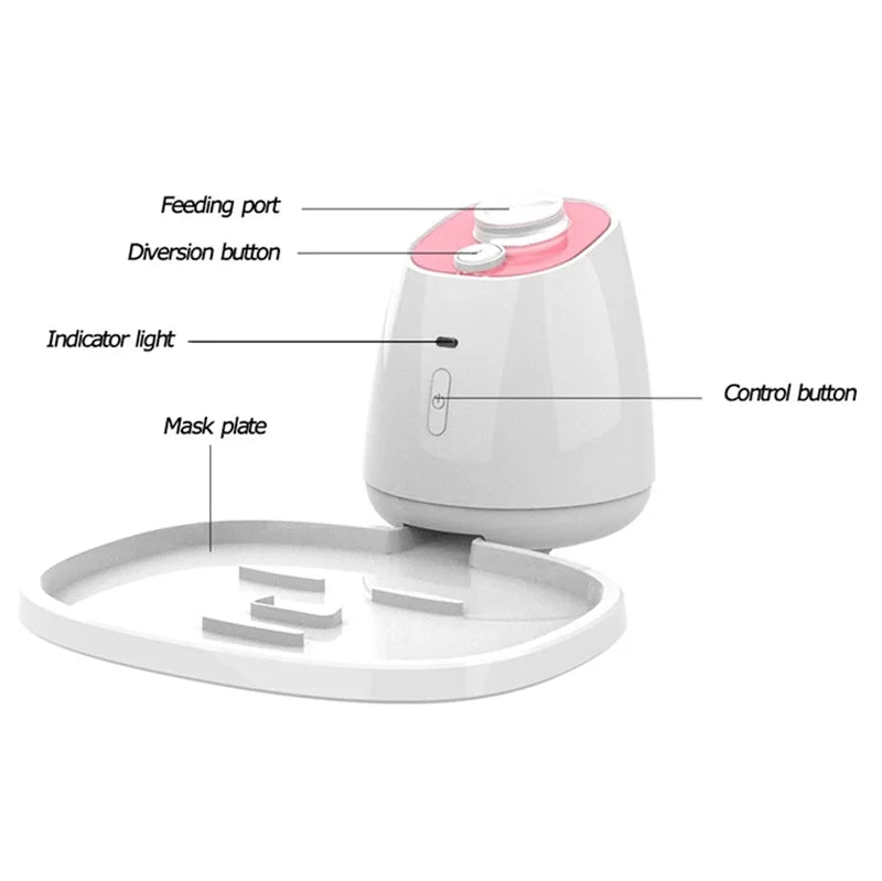 DIY Facial Mask Maker Machine Fruit and Vegetable Mask Machine Automatic Home-made Moisturizing Collagen Pure Plant Skin Beauty