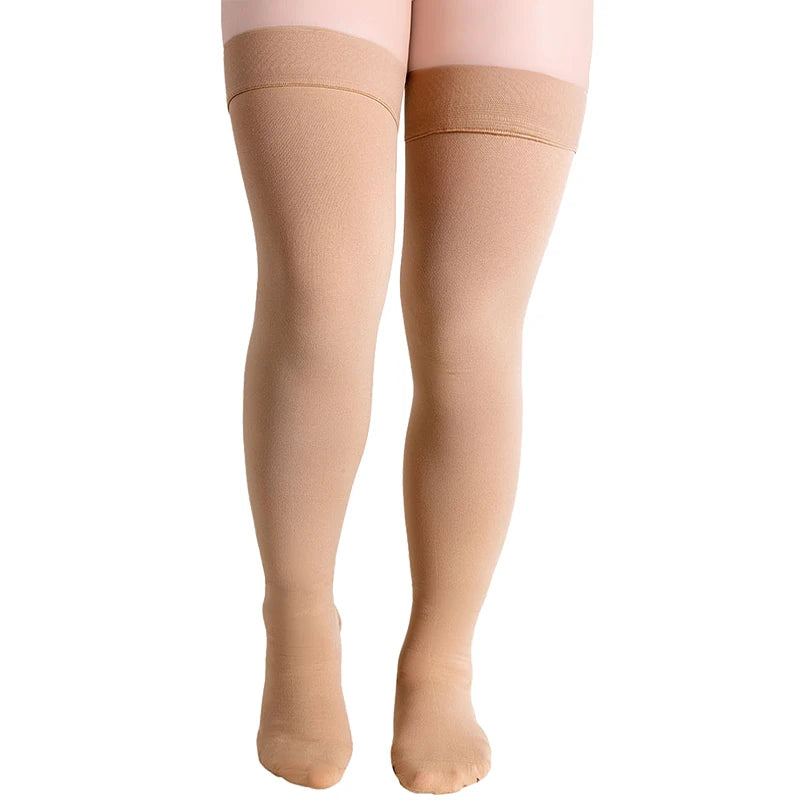 20-30 MmHg Compression Hose for Women & Men Thigh High Length Anti-Embolism Stockings Support Pressure Socks for Varicose Veins