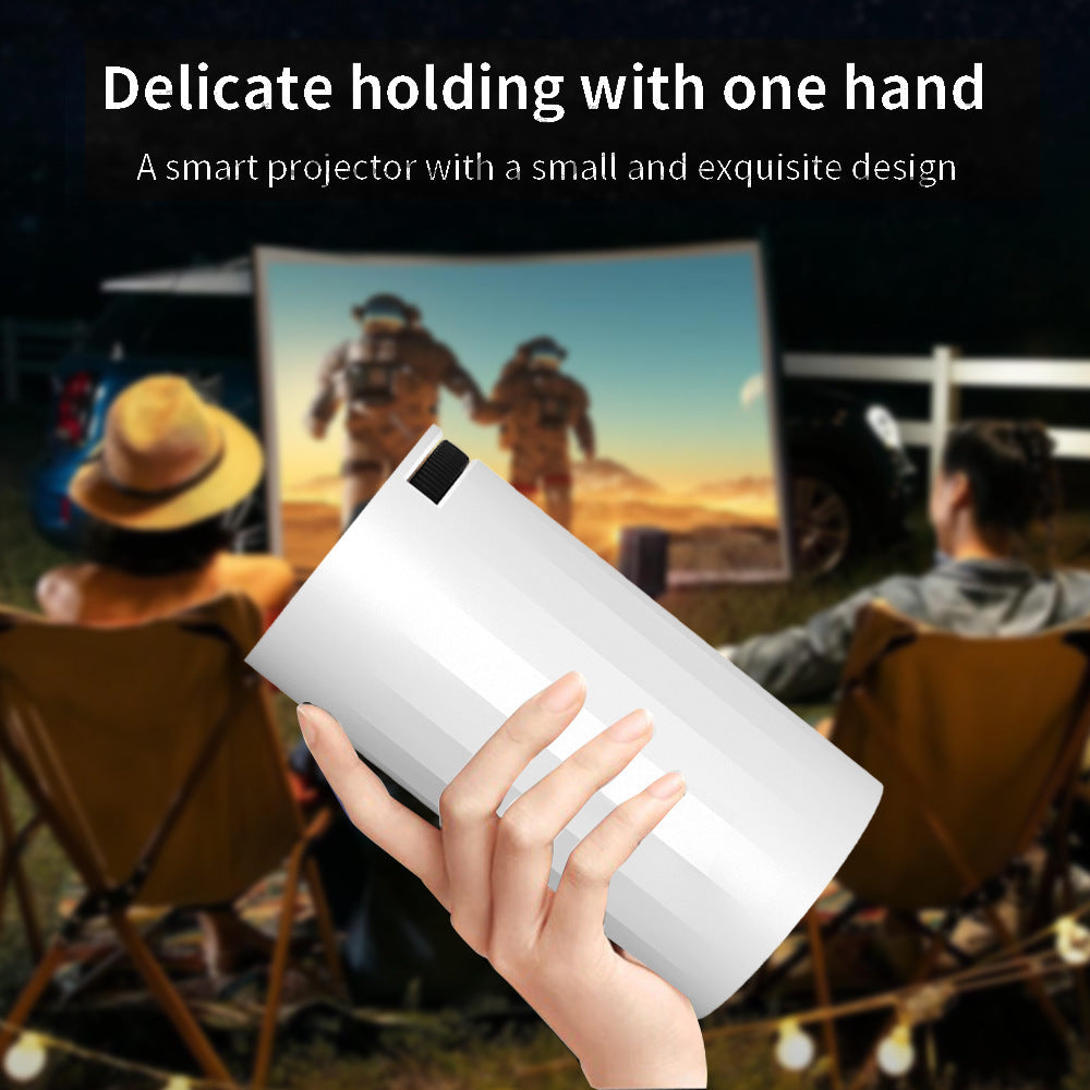 2025 Mini Projector 1080P Support 4K, 200ANSI Lumens WiFi 6 Bluetooth Portable Outdoor Projector with HDMI USB Dolby Audio