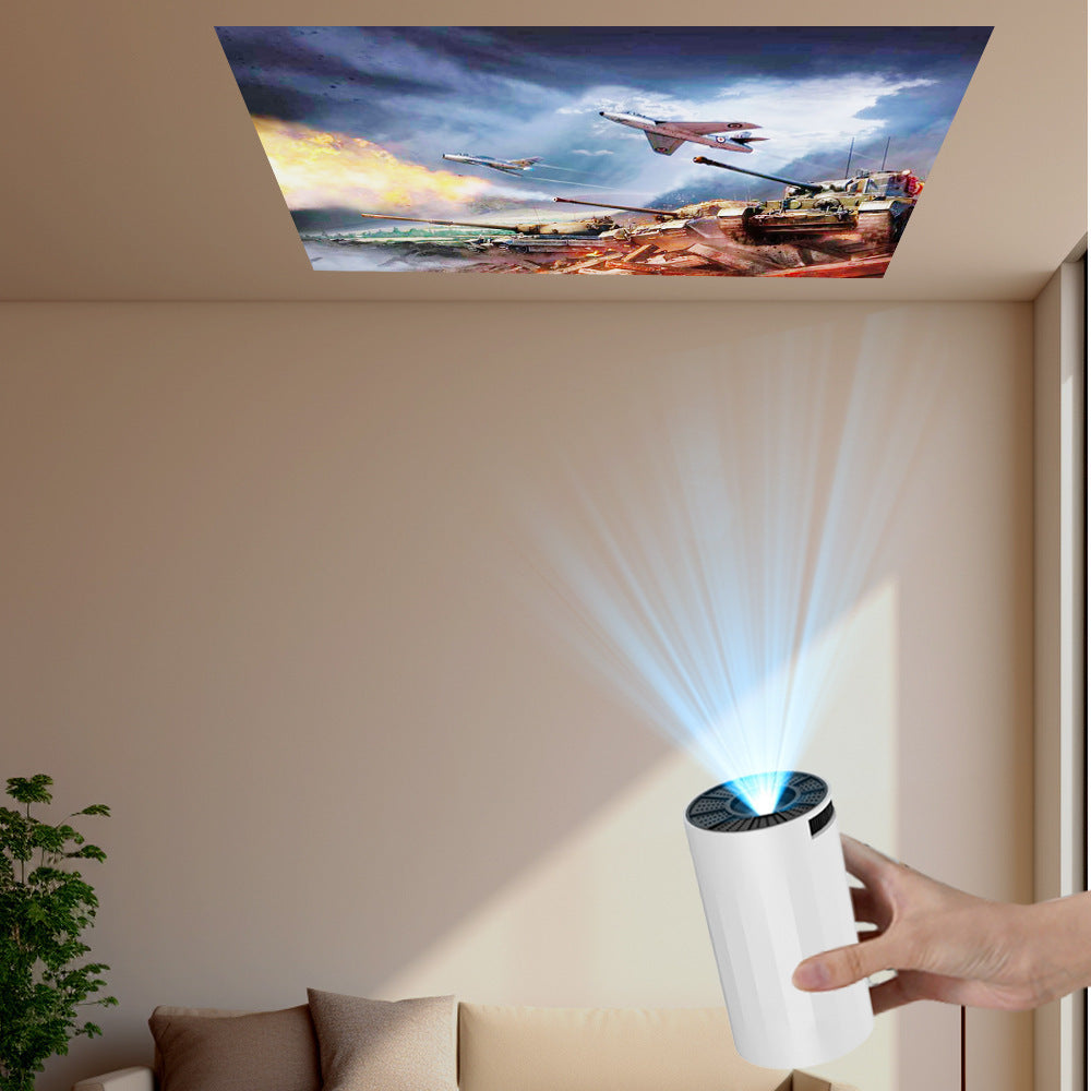 2025 Mini Projector 1080P Support 4K, 200ANSI Lumens WiFi 6 Bluetooth Portable Outdoor Projector with HDMI USB Dolby Audio