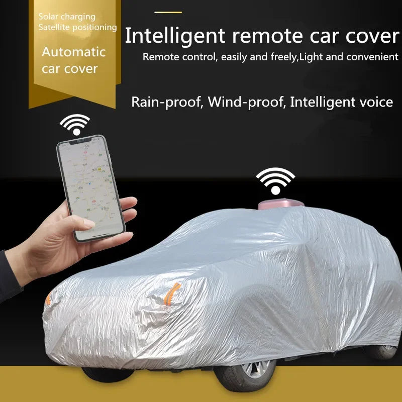 Automatic Car Body Cover Waterproof for Outdoor Heat Sun Rain Snow Protection