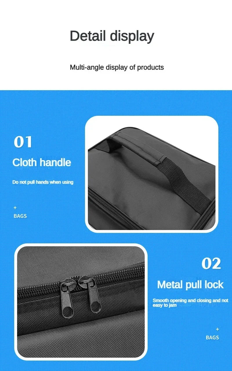 Portable Car Food Warmer Bag 12V Personal Car Electric Lunch Warmer Food Cooking Reheating Lunch Bag for Car Truck Work Travel