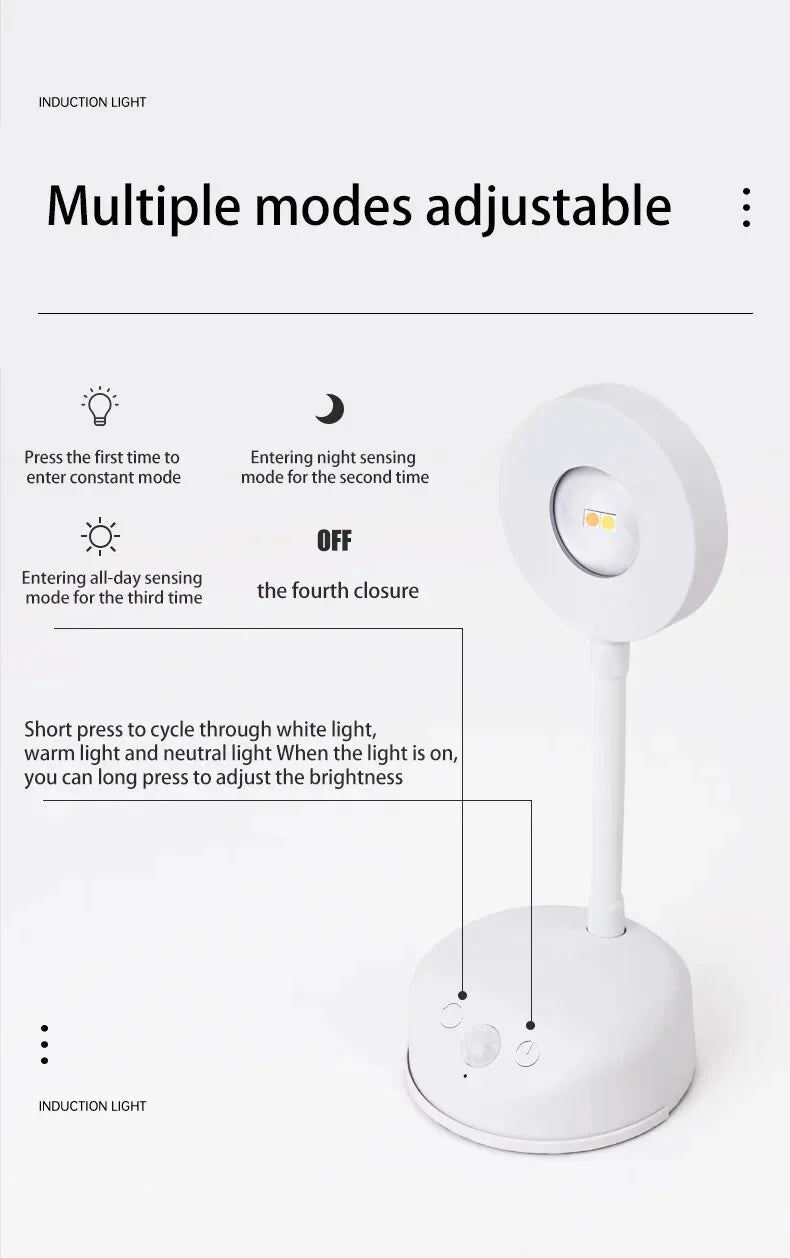 LED Motion Sensor Night Light Wireless USB Rechargeable with Remote Magnetic Wall Mount Indoor Lighting for Bedroom Hallway