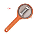 Multi-functional Fruit Vegetable Peeler with Peel Storage No Splashing Hanging Design Easy To Clean Potato Eye Remover Kitchen