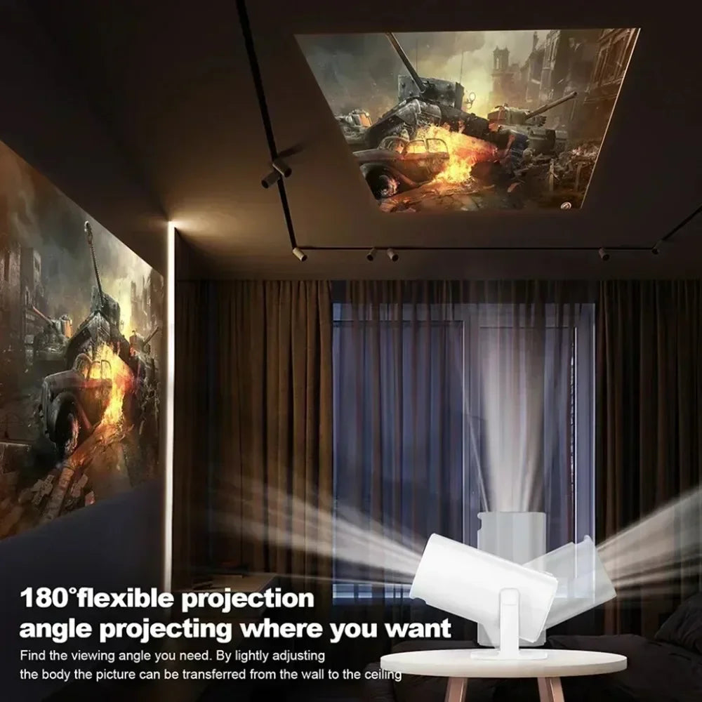 Mini Smart Projector P30 Android 11 WiFi 6 Technology 4K 1080P Video 1280x720P Native Resolution Portable Home Entertainment