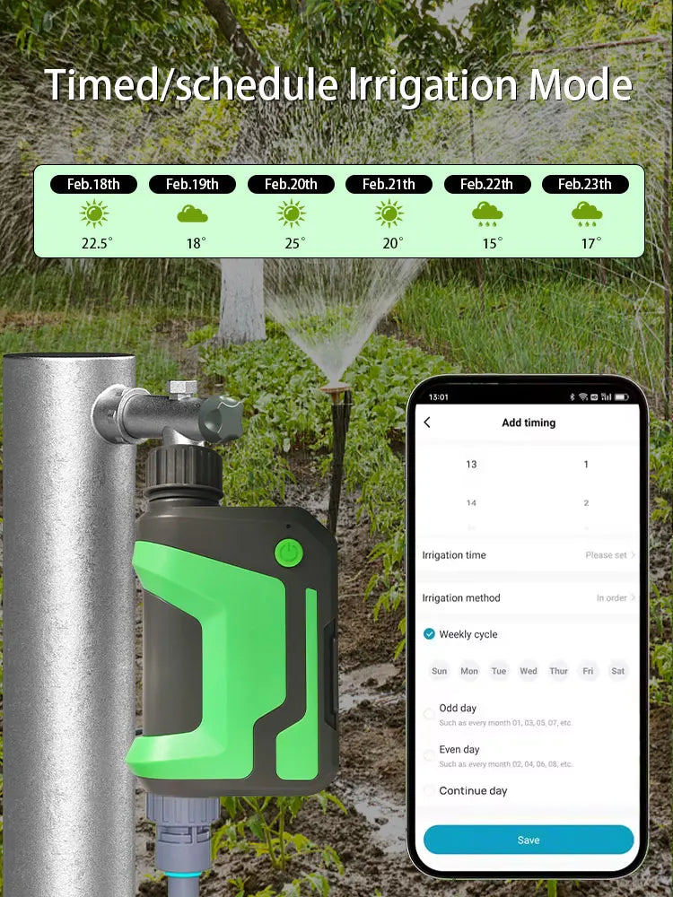 Wifi Smart Sprinkler Timer Garden Hose Watering System, Outdoor Water Timer Programmable,With Tuya App Remote Control Alexa 2025