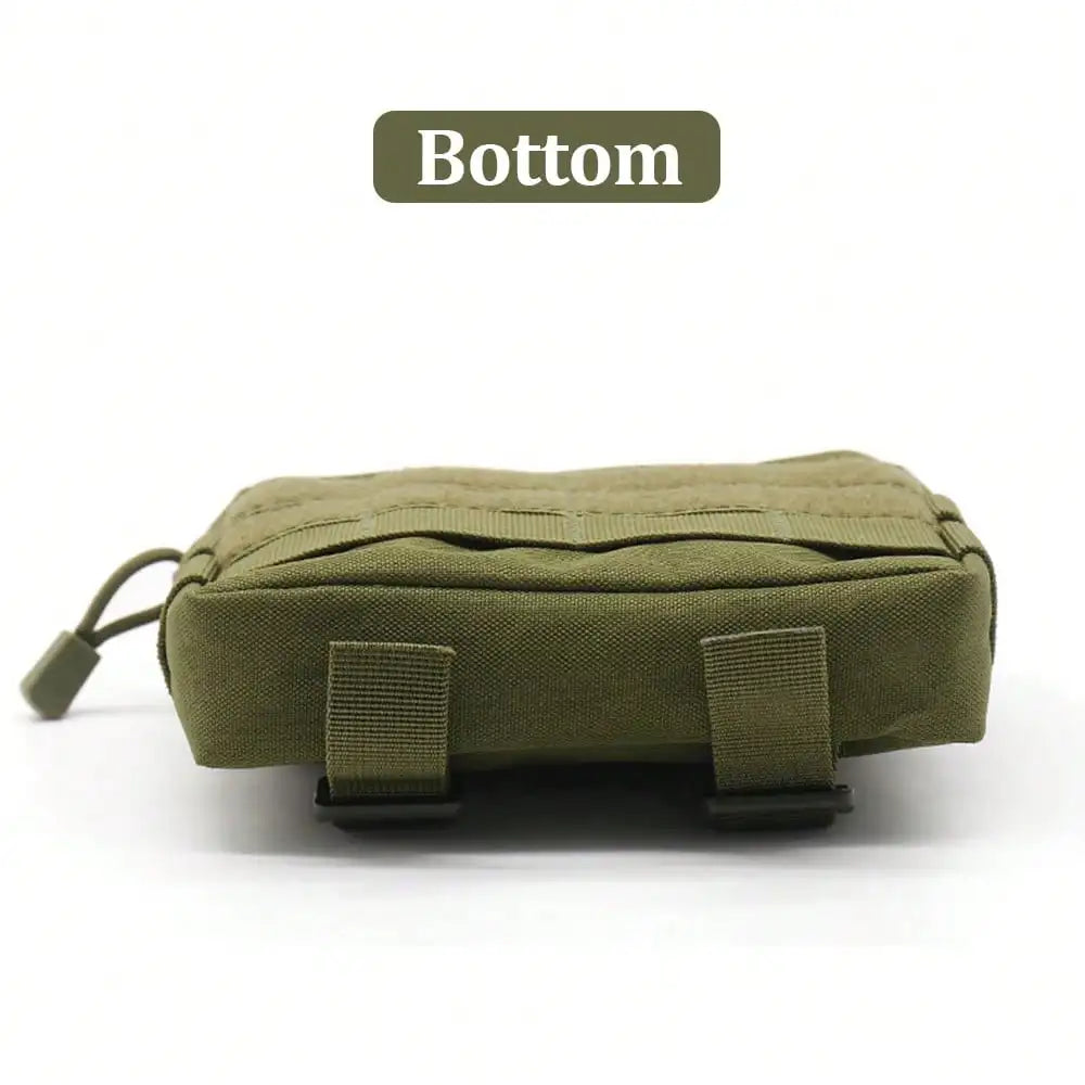 Outdoor EDC Hunting Tatical Molle Pouch Waist Pack Coin Cell Phone Bag Nylon Portable Men Toiletry Bag Clutch Outdoor