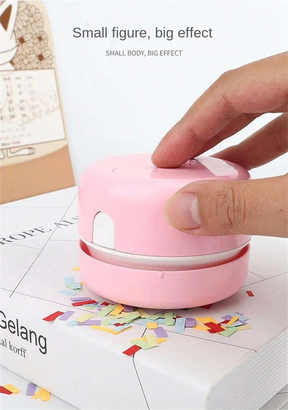 Mini Portable Vacuum Cleaner for Desk – Silent Cleaning Expert for Office & Study, Perfect Gift for Home & Office