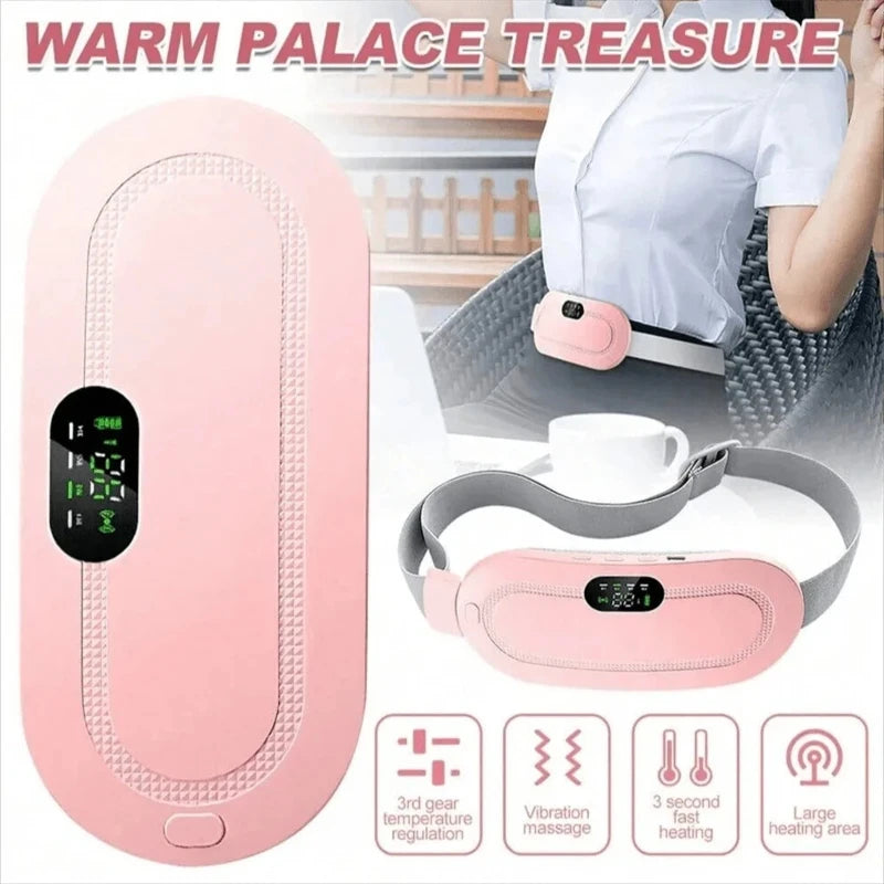 Electric Menstrual Heating Belt for Women Adjustable Waist Heating Pad Warm Massage Comfort Care Portable Home Use Device