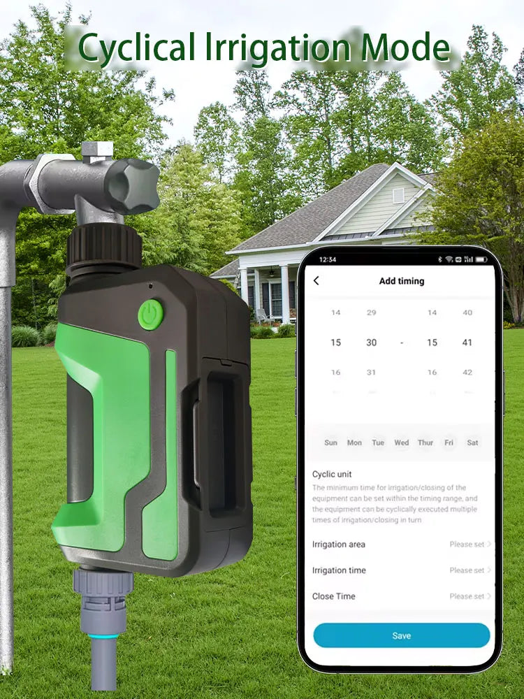Wifi Smart Sprinkler Timer Garden Hose Watering System, Outdoor Water Timer Programmable,With Tuya App Remote Control Alexa 2025