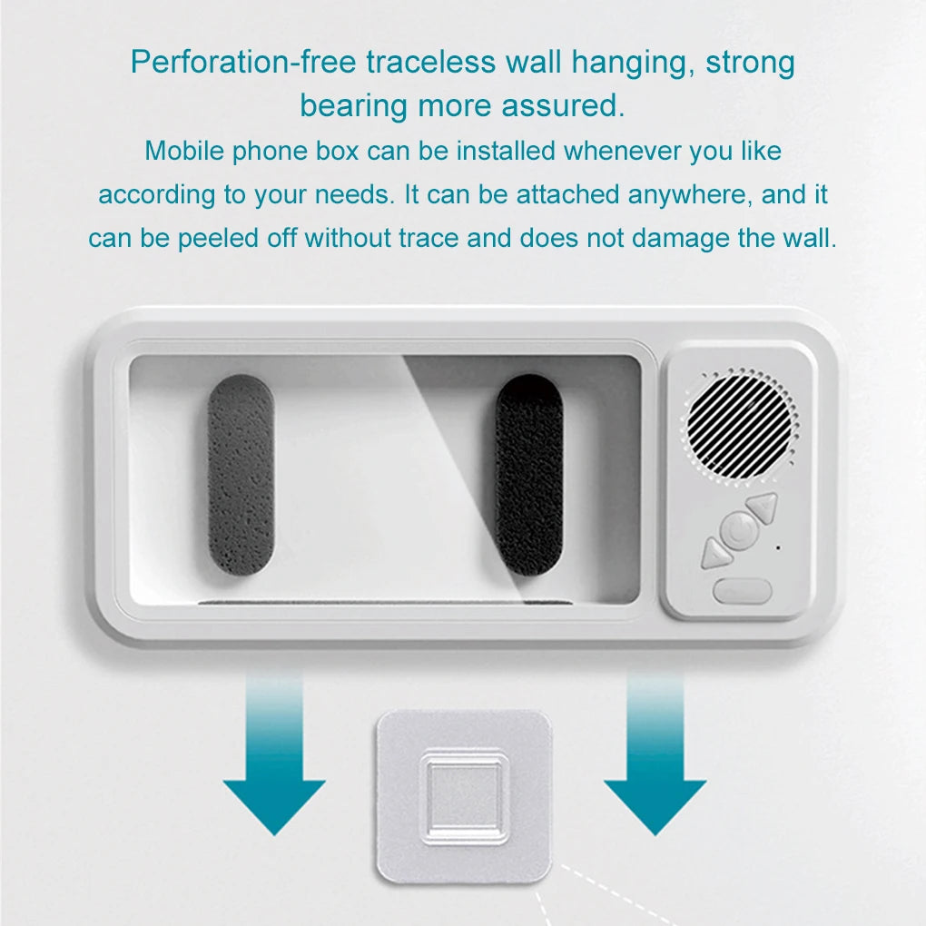 Bathroom Waterproof Mobile Phone Box Bluetooth Speaker Audio Bath TV Stand Mobile Phone Holder 360° Rotation Touch Screen