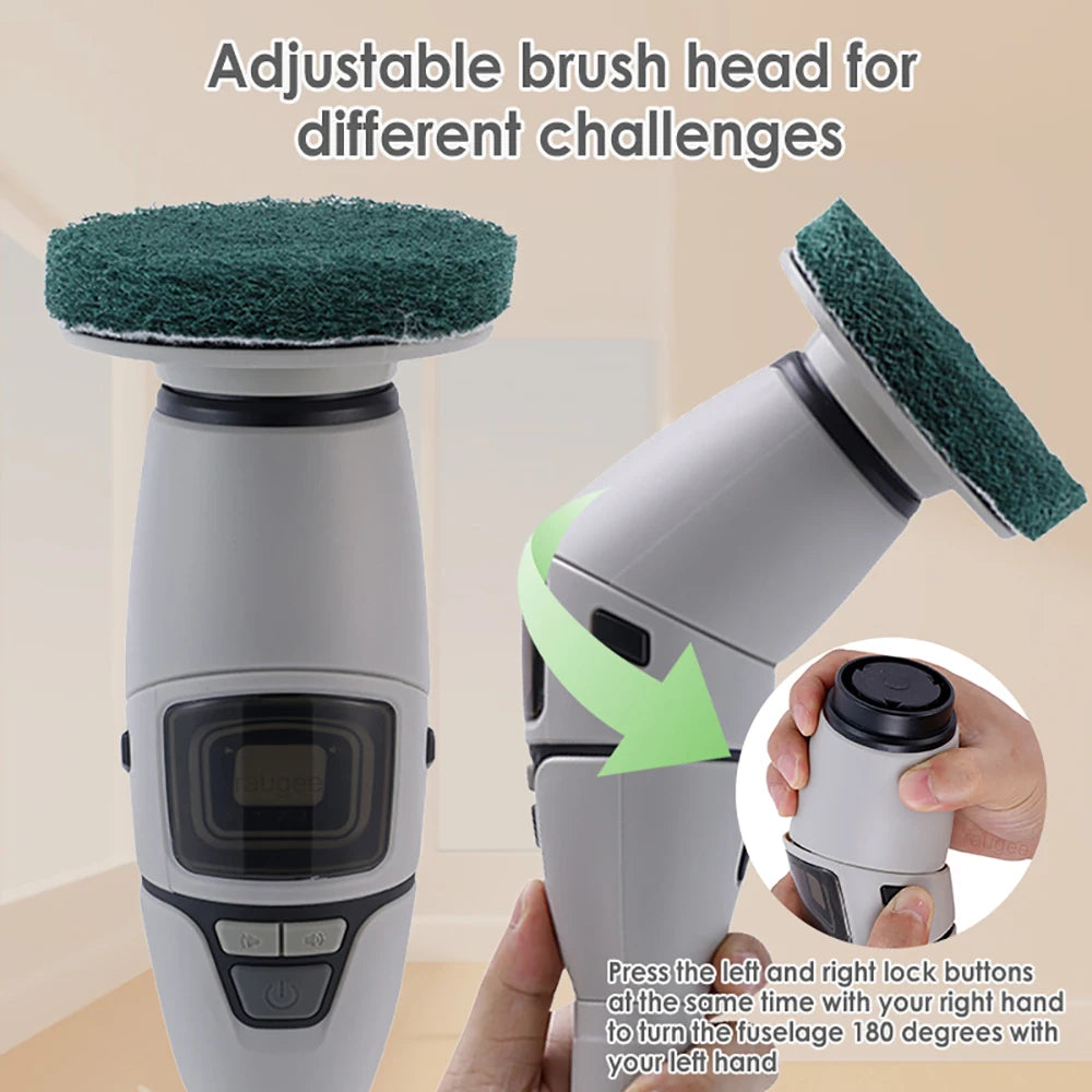 Electric Cleaning Brush Multifunctional Household Cleaning Brush Handheld Shower Scrubber Bathroom Kitchen Spin Scrubber