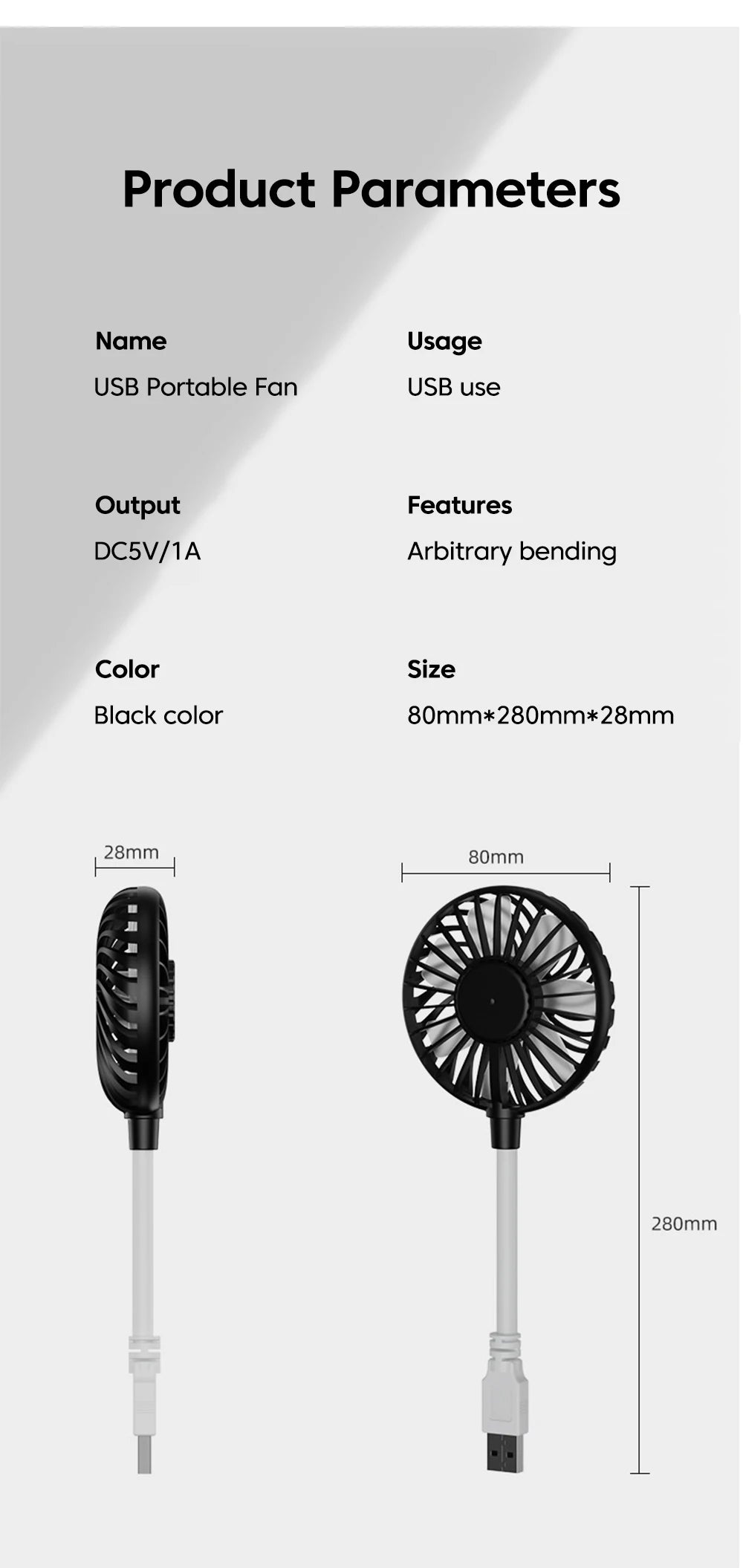Portable Small Fan USB Fan Mini Silent Office Desk Fan For Summer Outdoors And Travel USB Cooling Fan Mini Play Plug Fans ﻿