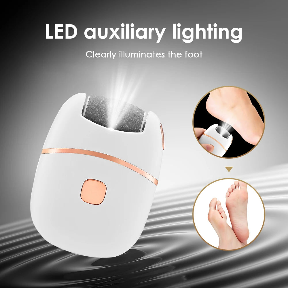 Electric Foot Grinder Automatic Pedicure Tool Remove Dead Skin Calluses Thick Leather Polishing Gentle Exfoliation 2 Gears