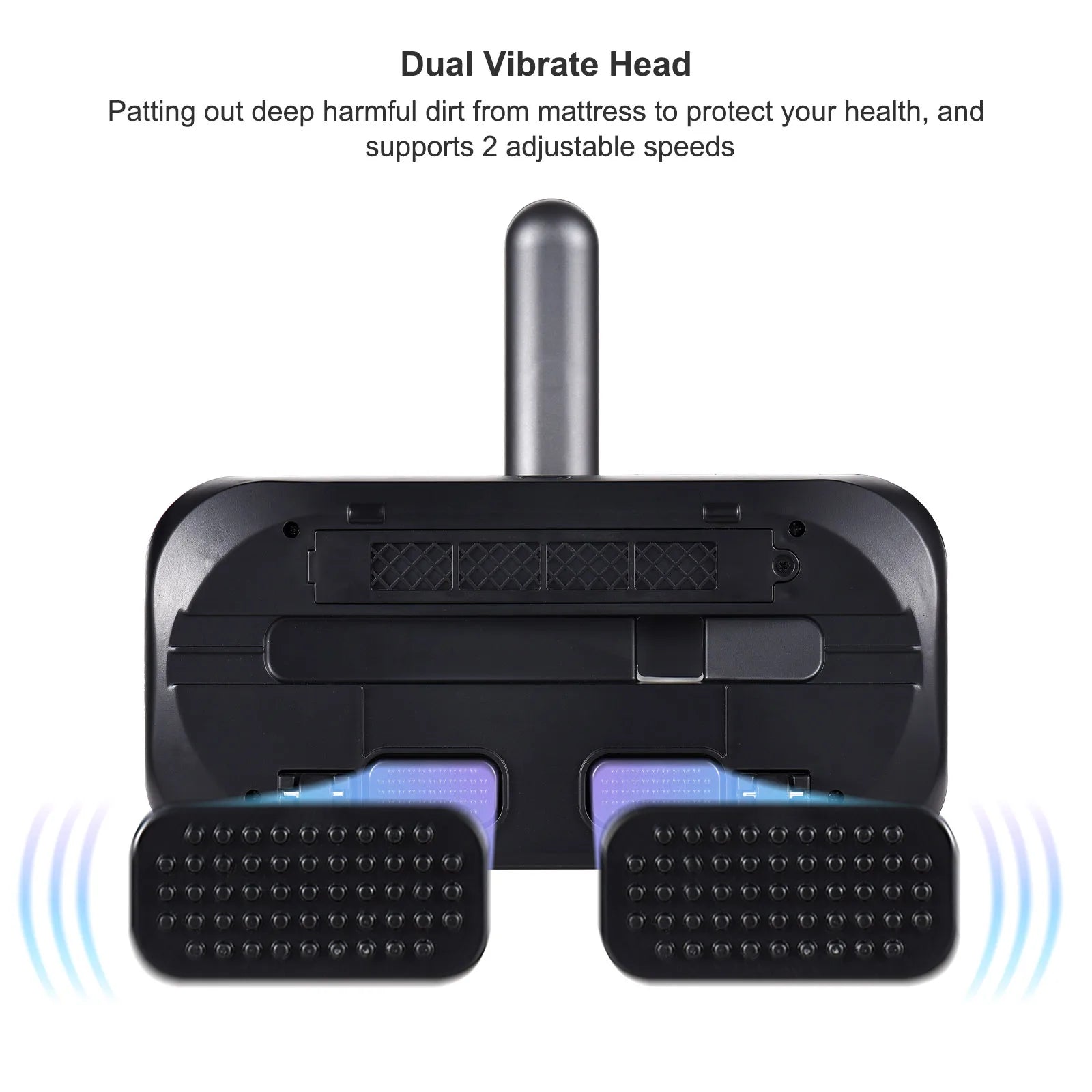 Compact Mattress Vacuum Cleaner 100W Handheld Cordless UV Bed Vacuum Cleaner 8000Pa Strong Suction 2 Speeds Adjustable for Clean