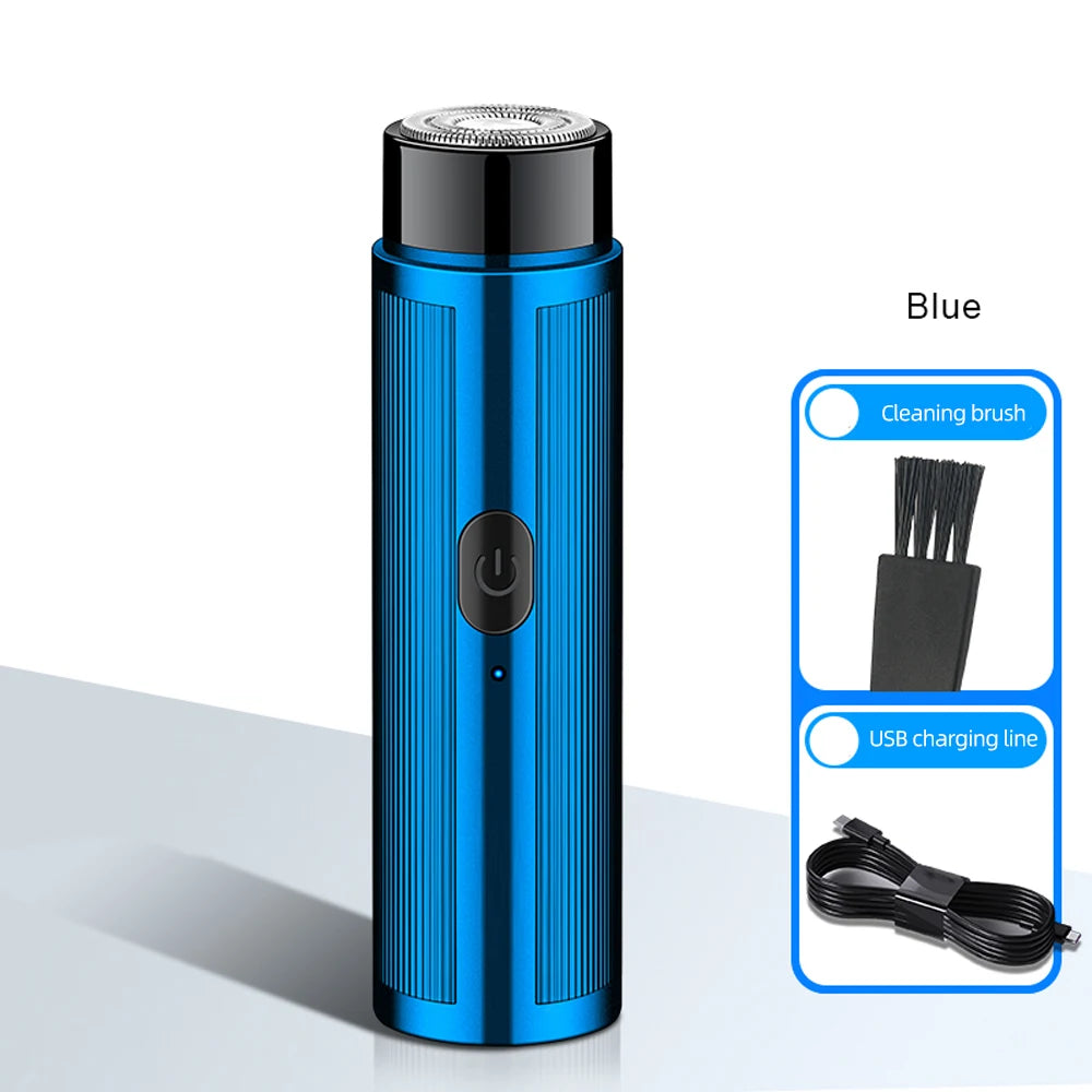 Mini Electric Shaver for Men – USB Rechargeable Foil Shaver with Travel Lock, Compact & Quiet for Business Trips & Daily Groomin