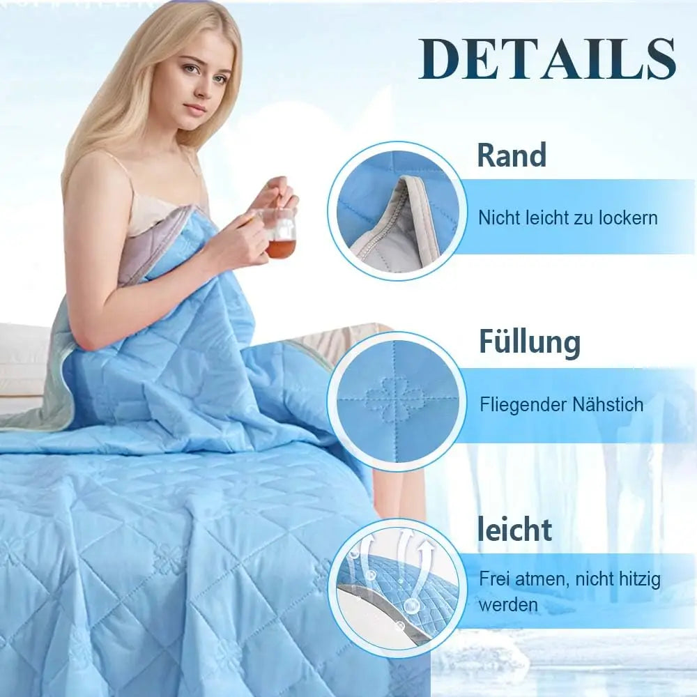 Summer Blanket, Cooling Blanket Self Cooling Blanket, Lightweight Thin Summer Blanket Double Sided, Cooling Blanket for Bed Sofa