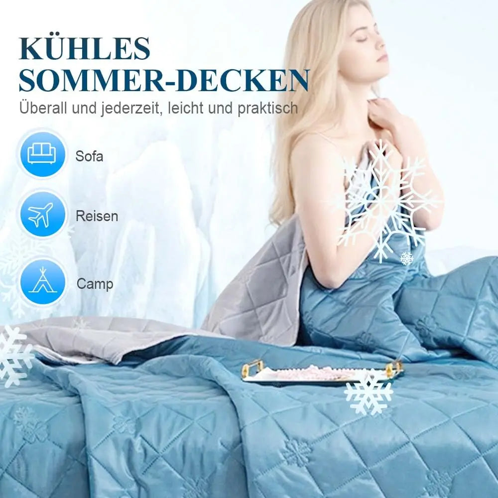 Summer Blanket, Cooling Blanket Self Cooling Blanket, Lightweight Thin Summer Blanket Double Sided, Cooling Blanket for Bed Sofa