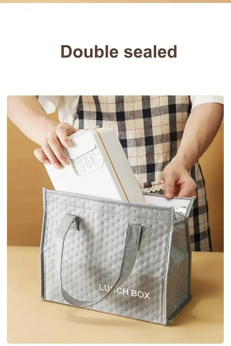 1L USB Electric Lunch Box Portable Heated Food Warmer Rechargeable Insulated Container for Office Camping Travel Commuting