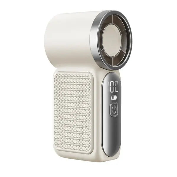 Portable Mini Handheld Fan 3000mAh High Speed Turbo LED Display 100 Adjustable Settings USB Rechargeable Desk Fan Travel
