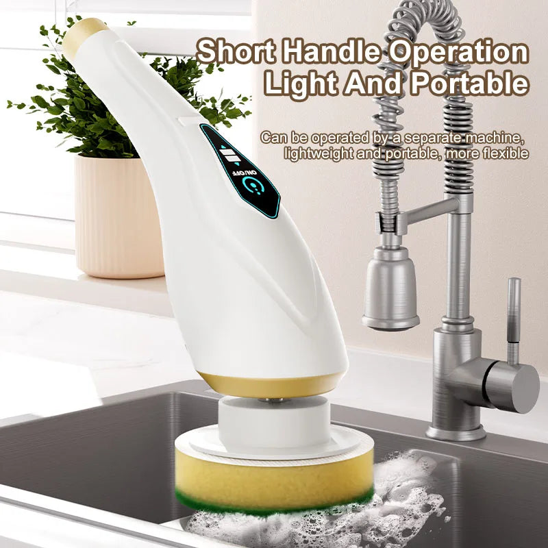 New  8-in-1 Electric Cleaning Brush Wireless Telescopic Handheld Household Kitchen Floor Bathroom 8 Heads Clean Scrubber Clean