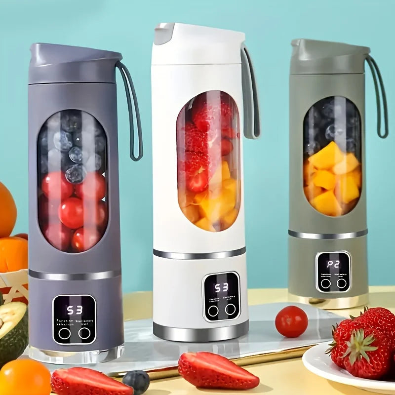 Portable USB-Rechargeable  Blender & Juicer，500ML Portable juicer Shakes and Smoothies Blender，Small Blenders，Mixing，Compact