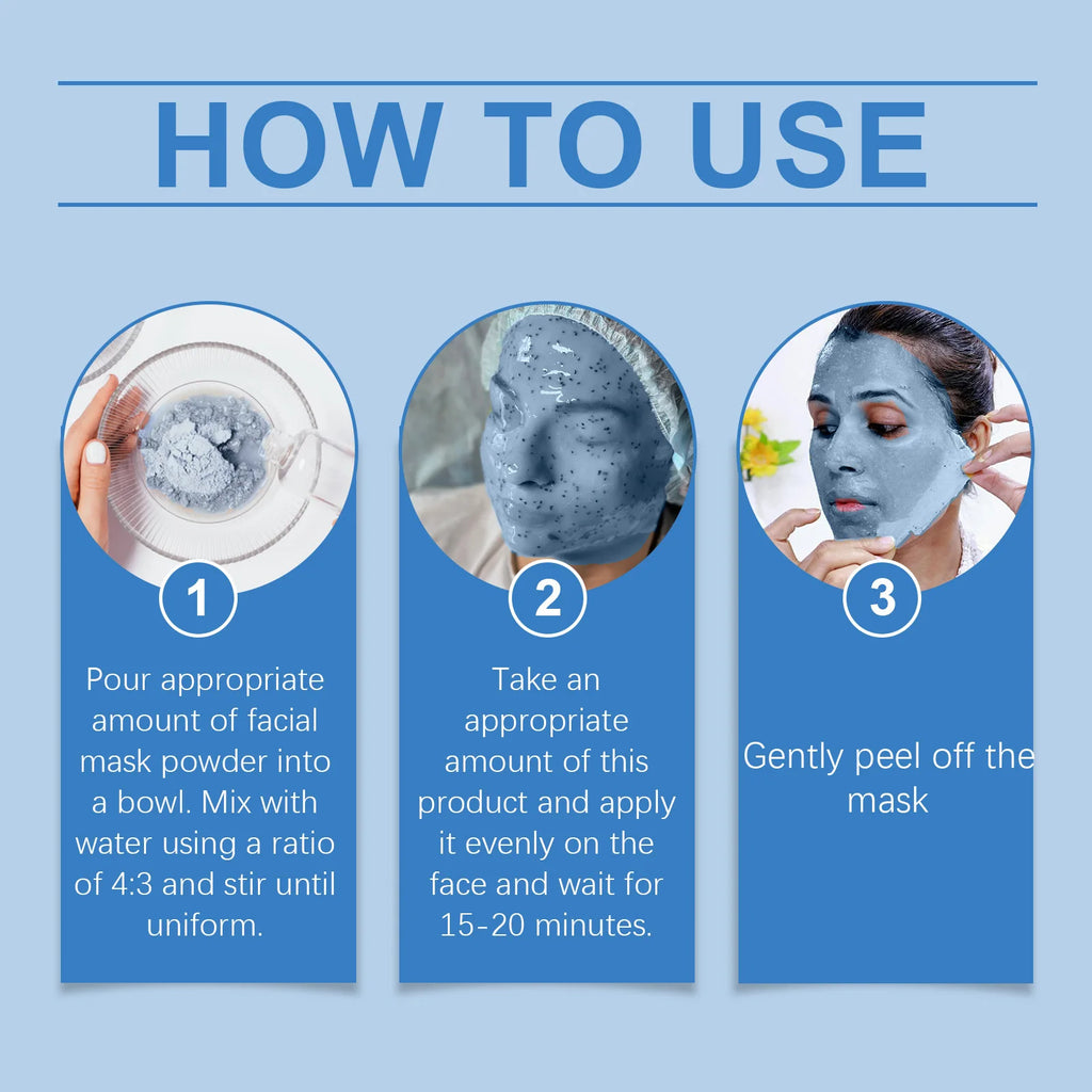 Jelly Mask Powder Hydrating Rose 24k Gold Soft SPA Nourishing Moisturize Peel OFF Facial Revitalizing Crystal DIY Facial Mask