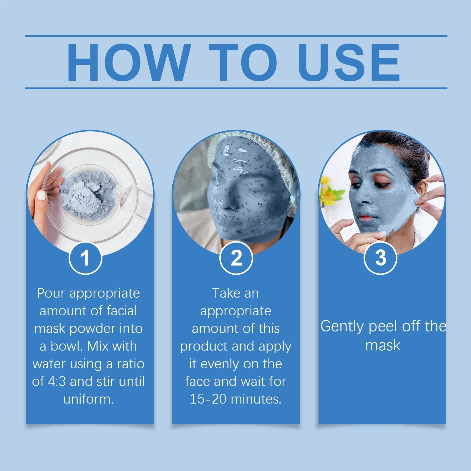 Jelly Mask Powder Hydrating Rose 24k Gold Soft SPA Nourishing Moisturize Peel OFF Facial Revitalizing Crystal DIY Facial Mask