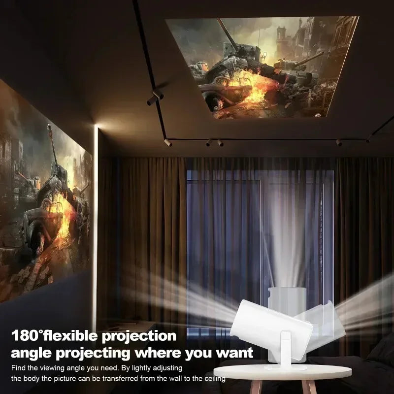 Mini Smart Projector P30 Android 11 WiFi 6 Technology 4K 1080P Video 1280x720P Native Resolution Portable Home Entertainment