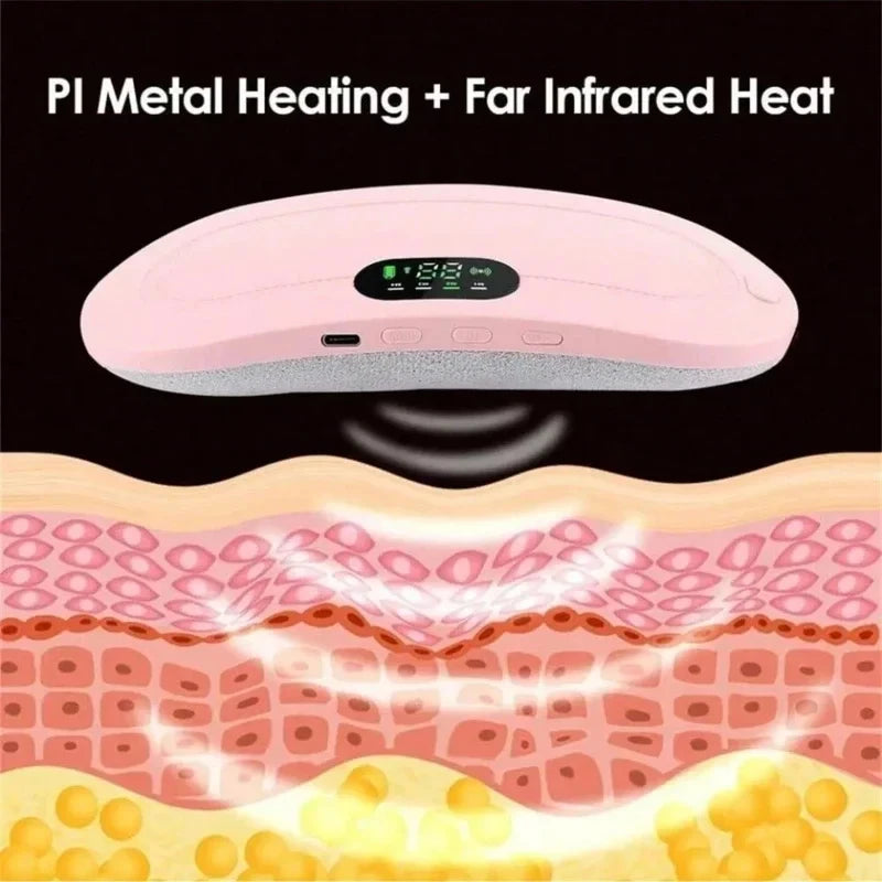 Electric Menstrual Heating Belt for Women Adjustable Waist Heating Pad Warm Massage Comfort Care Portable Home Use Device