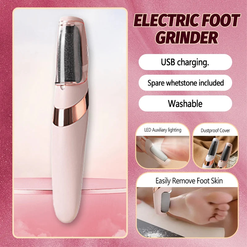 Electric foot grinder,Electric Callus Remover for Feet,Foot Exfoliator Foot Scrubber Pedicure Tools,Removes Dry Skin.Unisex