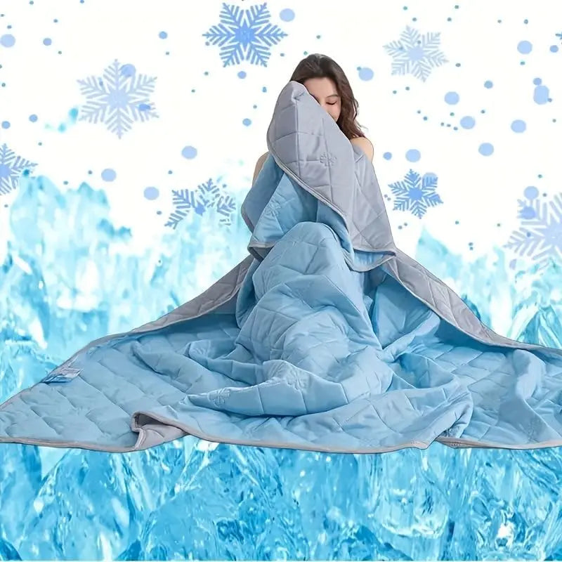 Summer Blanket, Cooling Blanket Self Cooling Blanket, Lightweight Thin Summer Blanket Double Sided, Cooling Blanket for Bed Sofa