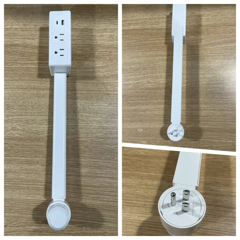 1pc New Electrical Outlet Extender Seat Extender - Power Socket Extender In Three Specification Rotatable Folding Portable Tonfa