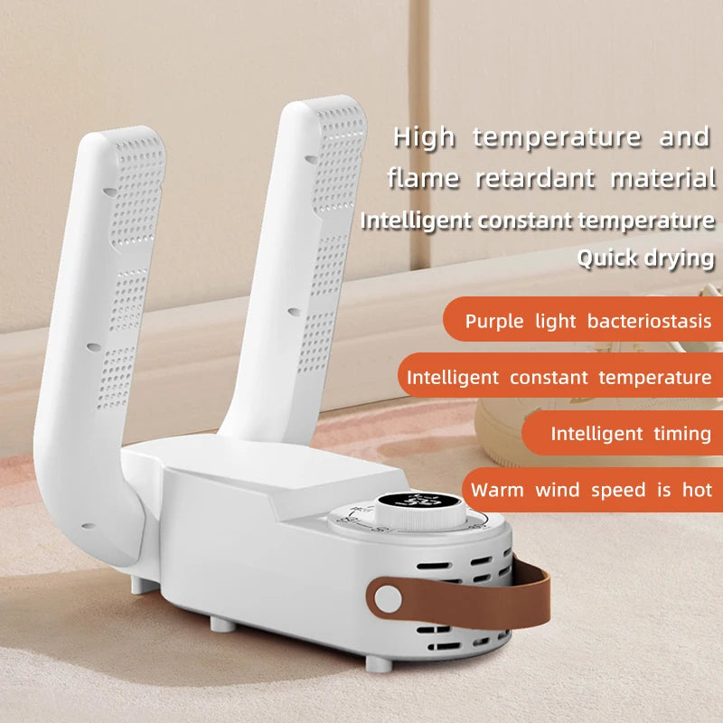 Household Shoe Warmer Heater Quick Drying Deodorizing Sterilizing Shoe Dryer Intelligent Timer Shoe Dryer Adjustable Dryer