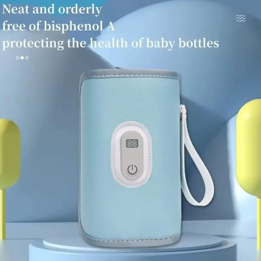 Digital Baby Bottle Warmer Type-C 5 Levels Milk Bottle Insulation Cover Heating LED Display Bottle Thermal Heater Infants