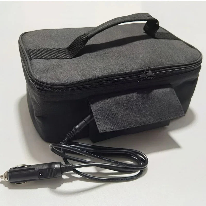Portable Car Food Warmer Bag 12V Personal Car Electric Lunch Warmer Food Cooking Reheating Lunch Bag for Car Truck Work Travel