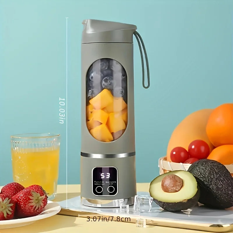 Portable USB-Rechargeable  Blender & Juicer，500ML Portable juicer Shakes and Smoothies Blender，Small Blenders，Mixing，Compact
