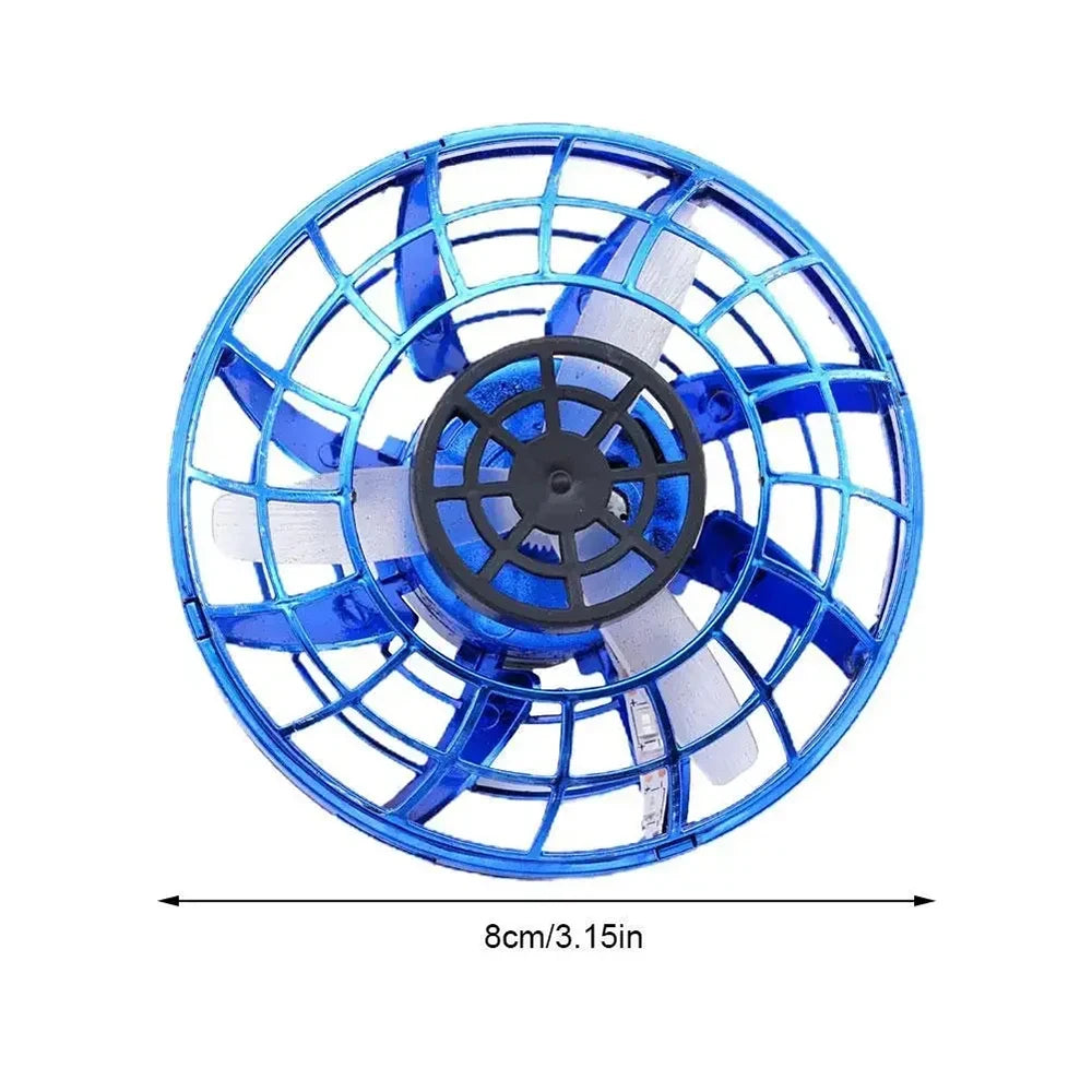 1pc Teenager Flying Spinner UFO Boomerang Mini Drone Magic Levitation Light-emitting Gyroscope Induction Decompression Toys