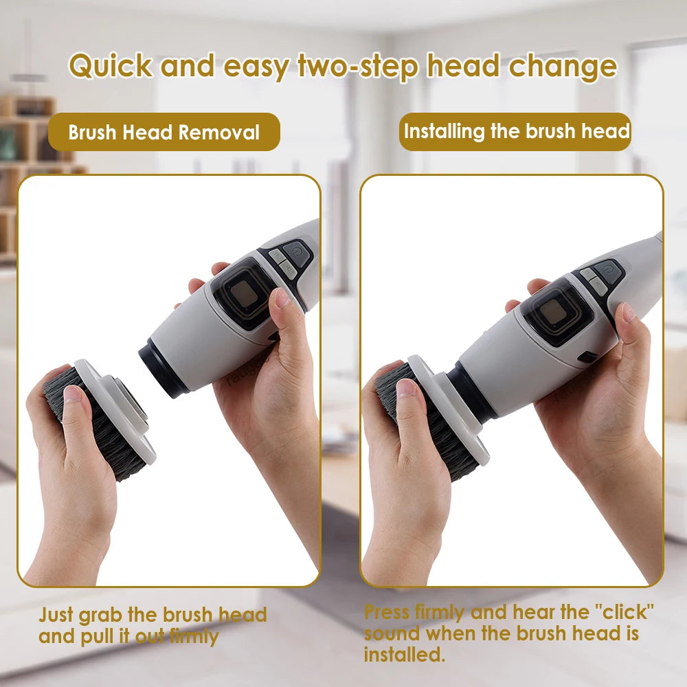Electric Cleaning Brush Multifunctional Household Cleaning Brush Handheld Shower Scrubber Bathroom Kitchen Spin Scrubber