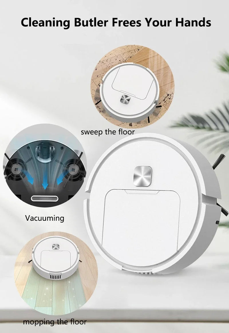 3 in 1 Mini Intelligent Sweeping Robot Suction Sweeping Mopping Household Use Small Appliances Ultra-thin Cleaner