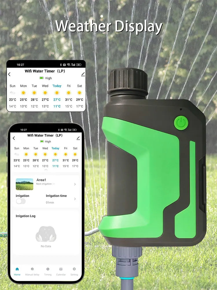 Wifi Smart Sprinkler Timer Garden Hose Watering System, Outdoor Water Timer Programmable,With Tuya App Remote Control Alexa 2025