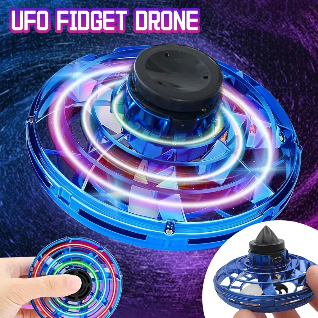 NEW Flying LED Fidget Spinner Fidget Spinning Spinner, Spinning Ball, Light-emitting Floating Aircraft Stress-relieving Wonder