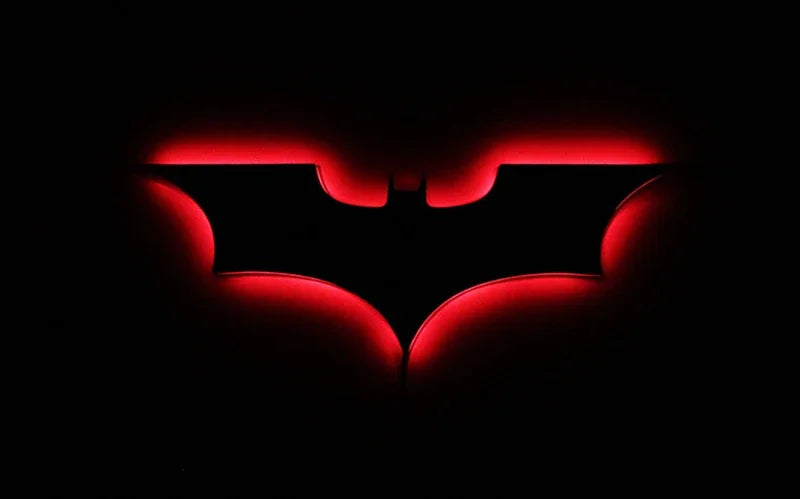 Creative 3D Bat Wall Lamp RGB Bedside Decorative LED Mirror Light with Remote Control for Bedroom Living Room Porch Passage