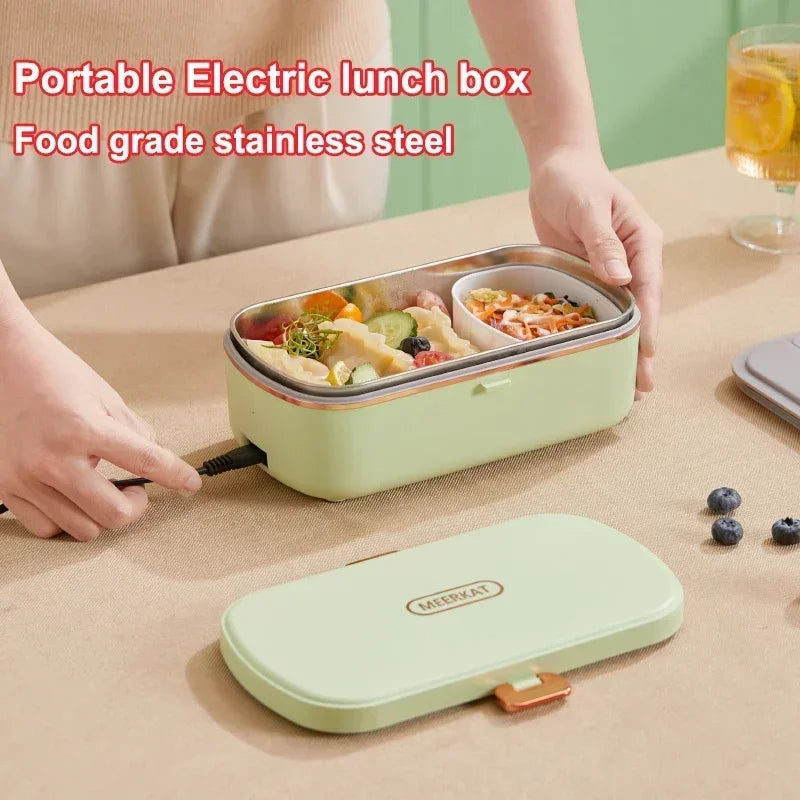 900ML Electric Lunch Box Portable Food Warmer With Heat Preservation For Office Worker Student Camping Heated Meal Box