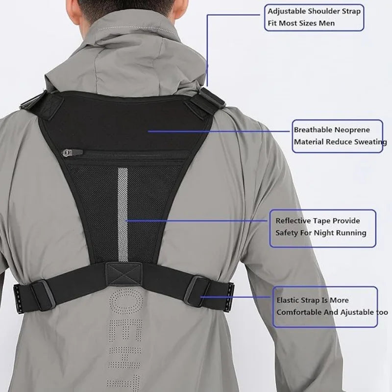 Outdoor Tactical Vest Multi-Functional Sports Vest Backpack Men's Tactical Chest Bag for Hunting Camping Traveling