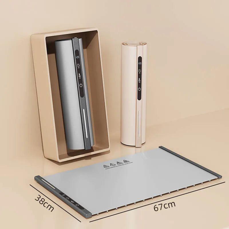 Electric Food Warmer Plate Foldable Warming Tray Plate Warmer Mat Food Fast Heating Portable Electric Warming Tray 8 Tem Setting