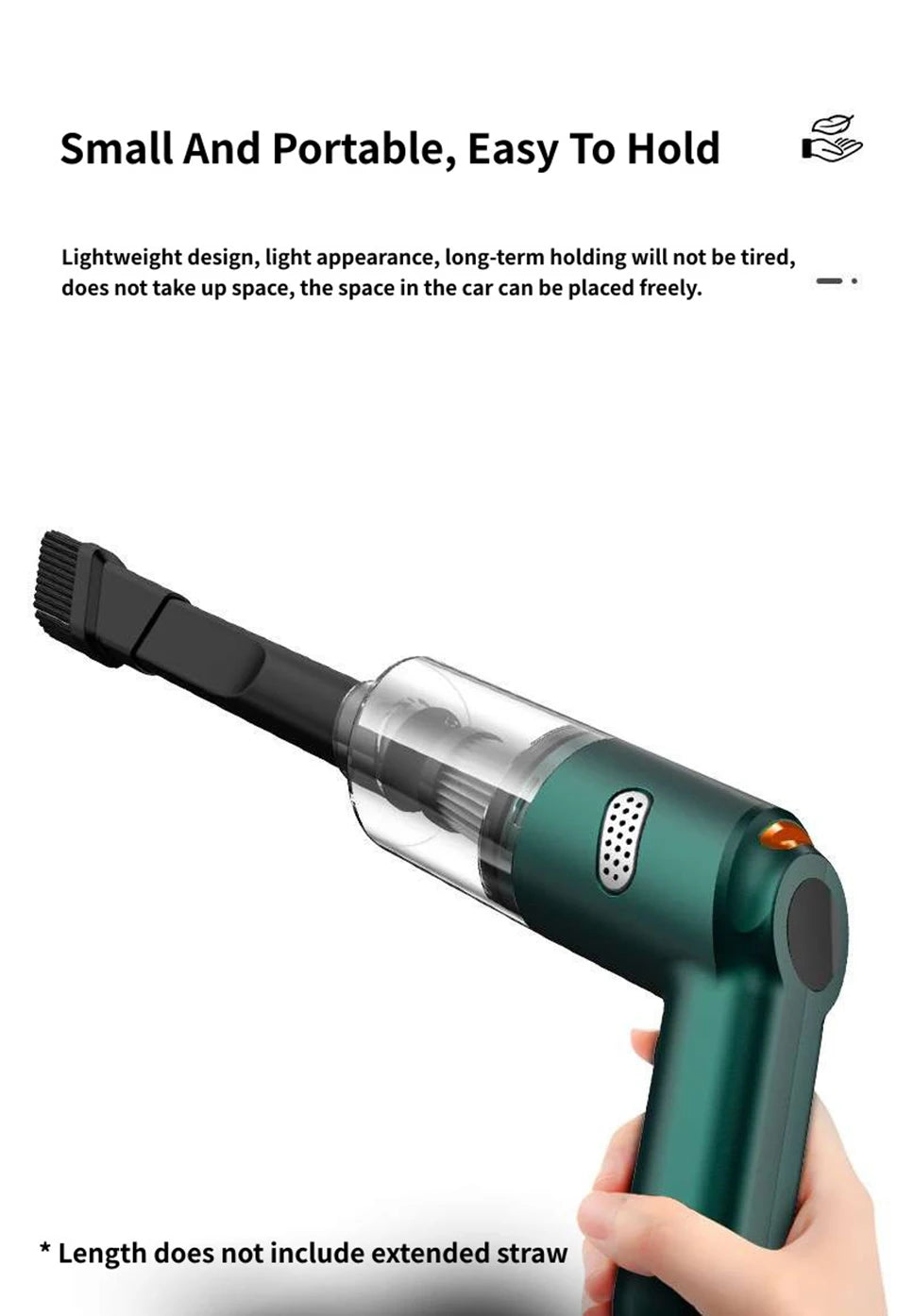 Wireless Mini Vacuum Cleaner 15000PA High Power 120W Cordless Handheld Robot Dust Blower for Car Home Pet Hair