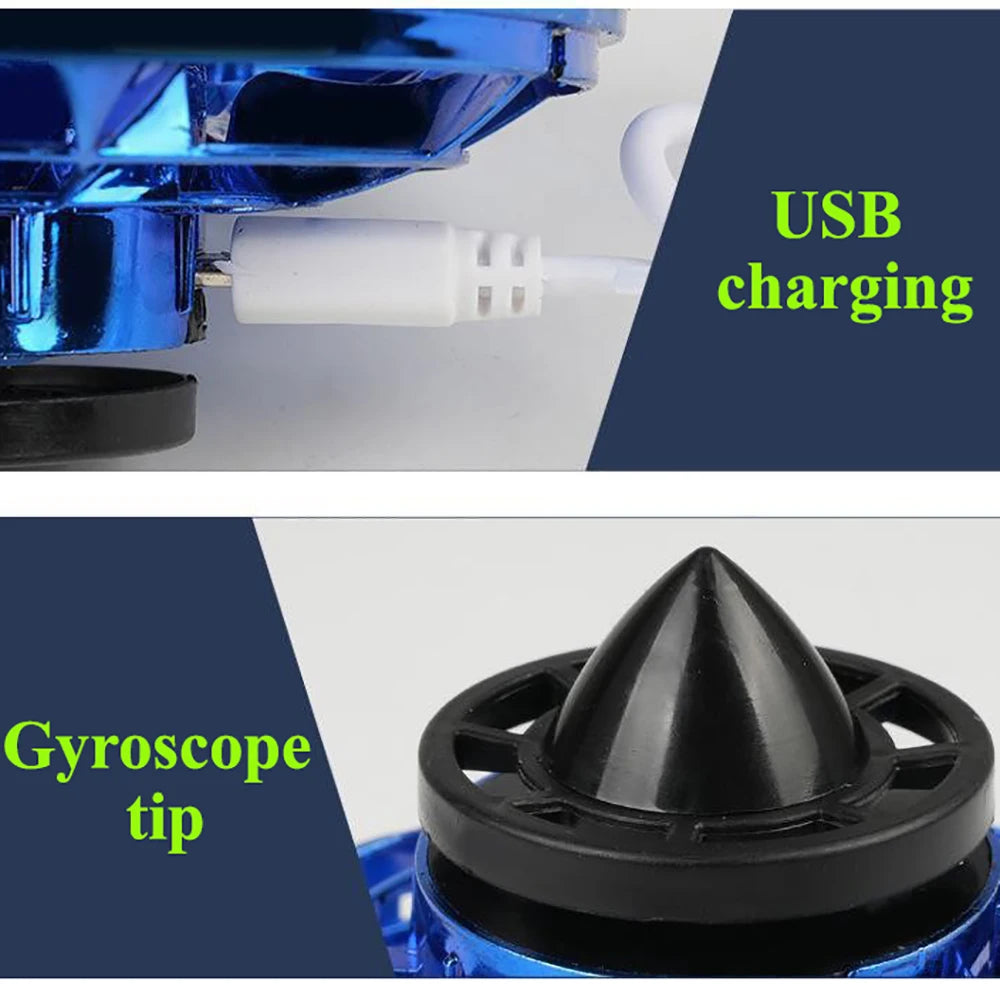 1pc Teenager Flying Spinner UFO Boomerang Mini Drone Magic Levitation Light-emitting Gyroscope Induction Decompression Toys